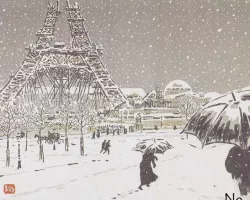 No 1 of 36 Views of the Eiffel Tower by Henri Riviere - Part 1/2