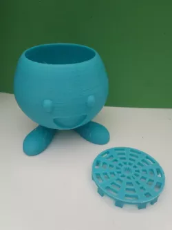 Oddish plant pot + drain disk
