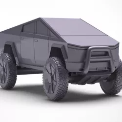 Off road Tesla cybertruck by Brexit (Gaslands scale)
