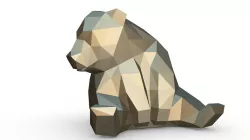 Panda figure 5 3D print model