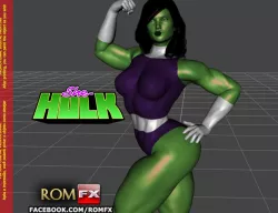 She-Hulk Printable Action Figure