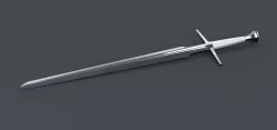 Silver sword from The Witcher TV series