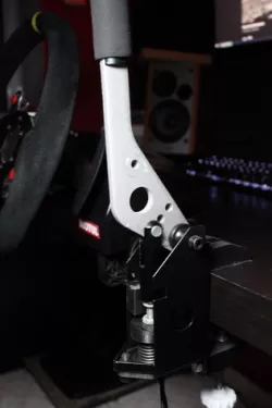 Sim racing handbrake vertical mount