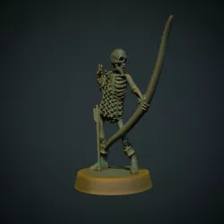 Skeleton Archer 28mm (no supports needed)