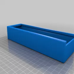 Sliding lid pencil case