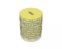 Sorting piggy bank EUR (L size)