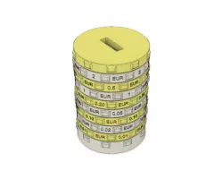 Sorting piggy bank EUR (M size)