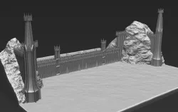 The Black Gate of Mordor from The Lord of the Rings stl obj