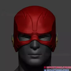 The Flash Season 5 Helmet Cosplay Costume 3D print model
