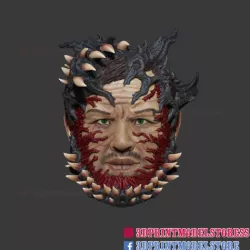 The Spider Man Venom Mask Cosplay Helmet STL 3D print model