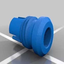 Threaded muzzle device