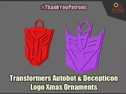 Transformers Logo Xmas Ornaments
