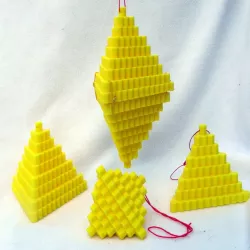 Triangular Bipyramid Ornaments