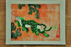 Ukiyo-e Woodblock Printing - Old Tiger in the Snow