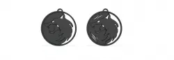 Witcher Necklace and Pedant, The Witcher Wolf Necklace