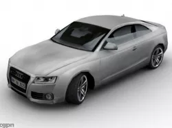2008 Audi A5 (Low Poly) 3d model