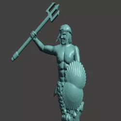 28mm Merman Miniature
