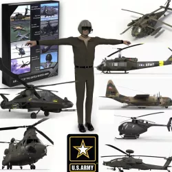 Air Might of the United States Army 3d model