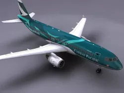 Airbus A320 Cathay 3d model