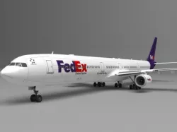 Airbus A340 (FedEX) 3d model