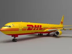 Airbus A340 (Thai Airways) 3d model