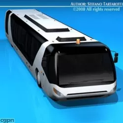 Airport bus 3d model