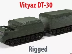 Articulated Tracked Vehicle Vityaz DT 30 ATV Rigged 3d model