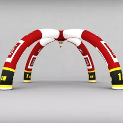Banner commercial road bike low poly 3d model