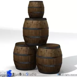 barrels 3d model