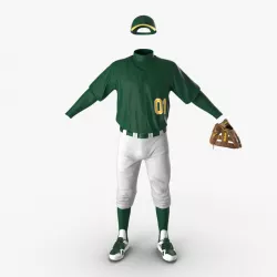 Baseball Player Outfit Generic 3d model
