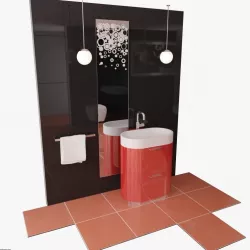 Bathroom Set 04 3d model