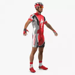 Bicyclist Neutral Pose 3d model