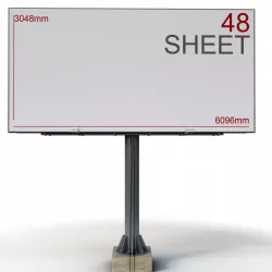 Billboard 48 Sheet 3d model