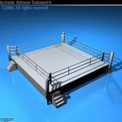 Boxing ring 3d model