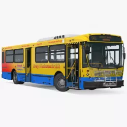Bus Nabi Model 416 NYC Airport Express Rigged 3d model