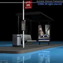 bus stop2 3d model