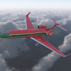 Business Jet Gulfstream G500 2 Rigged 3d model
