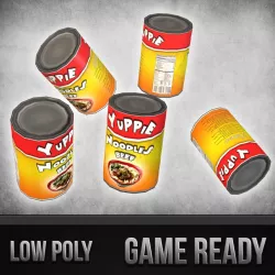 Canned Noodles 3d model