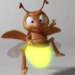 Cartoon Firefly RIGGED 3d model