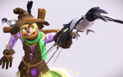 Cartoon Talking Scarecrow 3d model