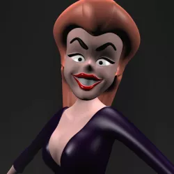 Cartoon Witch Rigged 3d model