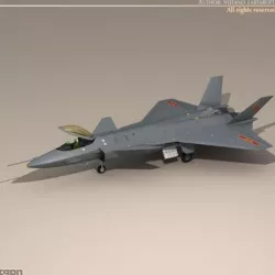Chengdu J-20 3d model