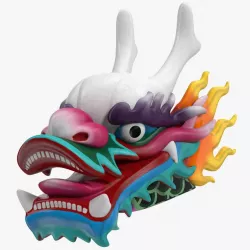 Chinese Dragon Head 3d model