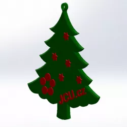Christmas tree decoration JCU.cz