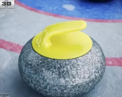 Curling Stone 3d model