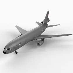 DC-10 US Air Force 3d model
