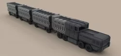 DMC road train from movie Deadpool 2 3d model