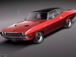 Dodge Challenger 1972-1974 3d model