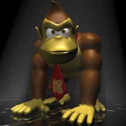Donkey Kong Rigged 3d model