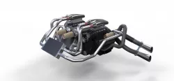 Double engine V8 3d model